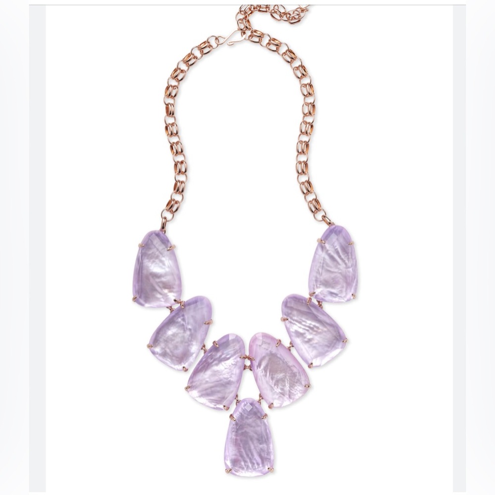 KENDRA SCOTT Lilac Necklace Rose Gold